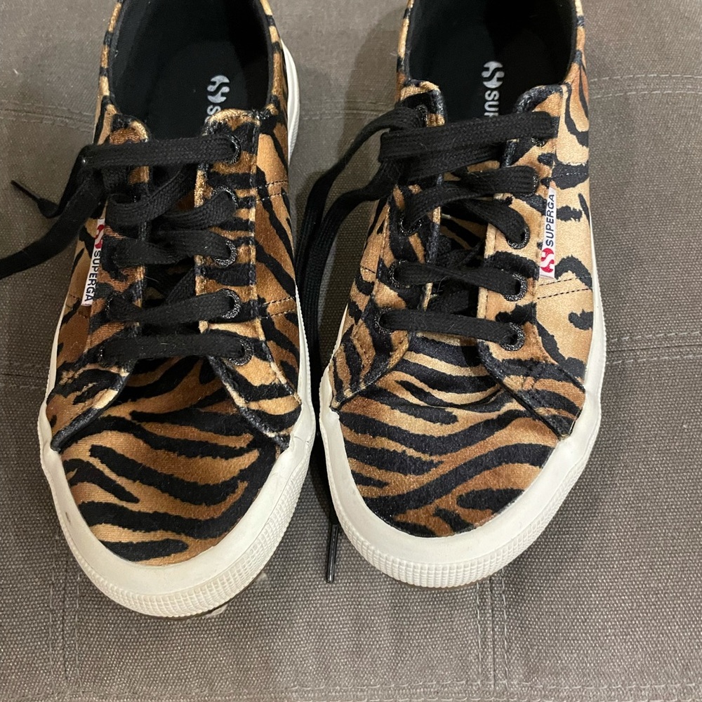 Superga Tiger Print Sneaker size 6.5